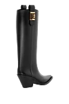 Women's black rubber boots with logo Balmain - brand logo. 100% rubber. Country of manufacture: Italy. Care: specialized cleaning - photo 4