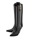 Balmain Women's black rubber boots with logo - brand logo. 100% rubber. Country of manufacture: Italy. Care: specialized cleaning - photo 5