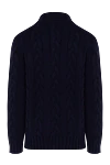 Cardigan for men blue with a pattern Brunello Cucinelli - braid pattern. 100% cashmere. Closure: zipper. two side pockets. Country of manufacture: Italy. Care: specialized cleaning - photo 6