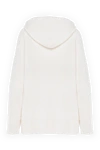 Hoodie for women white with a hood Brunello Cucinelli - ribbed. hood. 100% cotton. Closure: drawstring. Country of manufacture: Italy. Care: specialized cleaning - photo 6