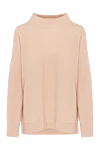 Brunello Cucinelli Джемпер женский розовый в рубчик из кашемира - узор в рубчик. 100% кашемир. Страна производитель: Италия. Уход: специализированная чистка - фото 1