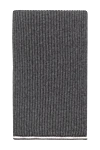 Brunello Cucinelli Шарф женский из кашемира серый - узор полоска. 100% кашемир. Страна производитель: Италия. Уход: специализированная чистка - фото 1