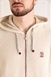Brunello Cucinelli Костюм прогулянковий чоловічий бежевий з капюшоном. - логотип бренду. капюшон. 100% кашемір. блискавка, куліска. дві бічні кишені. Країна виробник: Італія. Догляд: спеціалізоване чищення - фото 5
