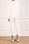 Women's white cotton tracksuit with a hood Brunello Cucinelli - hood. 98% cotton, 2% elastane. Closure: zipper. Country of manufacture: Italy. Care: specialized cleaning - photo 4