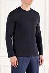 Brunello Cucinelli Cotton Jersey Crew Neck Sweatshirt Blue Men's - 100% cotton. Country of manufacture: Italy. Care: specialized cleaning - photo 3