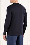 Cotton Jersey Crew Neck Sweatshirt Blue Men's Brunello Cucinelli - 100% cotton. Country of manufacture: Italy. Care: specialized cleaning - photo 4