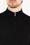 Brunello Cucinelli Кардиган черный из шерсти и кашемира - 70% кашемир, 30% шелк. молния. Страна производитель: Италия. Уход: специализированная чистка - фото 5