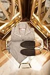 Brunello Cucinelli В'язаний кардиган чоловічий сірий - 29 альпака, 23% бавовна, 20% поліамід, 13% шерсть. блискавка. Країна виробник: Італія. Догляд: спеціалізоване чищення - фото 7
