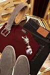 Brunello Cucinelli Чорні джинси чоловічі котонові з логотипом - 100% бавовна. блискавка, гудзик. дві бічні кишені, дві задні. Країна виробник: Італія. Догляд: спеціалізоване чищення - фото 9