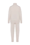 Warm sports suit with a high collar, beige, for women Brunello Cucinelli - Decor embroidery brand logo. 60% wool, 30% cashmere, 10% silk. Country of manufacture: Italy. Care: specialized cleaning - photo 6