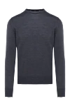 Casheart Men's gray wool jumper - 100% wool. Country of manufacture: Italy. Care: specialized cleaning - photo 1