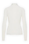 Women's white woolen jumper Fleur de Paris - 100% wool. Country of manufacture: Italy. Care: specialized cleaning - photo 6