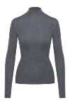 Fleur de Paris Gray women's cashmere jumper - 96% cashmere, 4% viscose. Country of manufacture: Italy. Care: specialized cleaning - photo 1