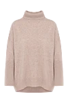 Max&Moi Women's beige cashmere golf - 100% cashmere. Country of manufacture: Italy. Care: specialized cleaning - photo 1