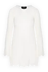 Alex Riviere White openwork cotton dress - openwork pattern. 93% cotton, 7% elastane. Country of manufacture: Italy. Care: specialized cleaning - photo 1