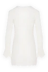 White openwork cotton dress Alex Riviere - openwork pattern. 93% cotton, 7% elastane. Country of manufacture: Italy. Care: specialized cleaning - photo 6