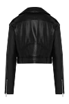 Jacket for women black leather jacket Dolce & Gabbana - asymmetrical design. 100% genuine leather. Closure: zipper. two side pockets. Country of manufacture: Italy. Care: specialized cleaning - photo 6