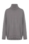 Panicale Golf cashmere gray women's - 100% cashmere. Country of manufacture: Italy. Care: specialized cleaning - photo 1