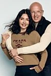 Prada Коричневый джемпер женский с логотипом - логотип бренда, окантовка. 70% шерсть, 30% кашемир. Страна производитель: Италия. Уход: специализированная чистка - фото 7