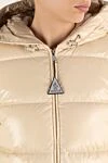 Moncler Women's short beige jacket with hood - 100% polyamide. hood. zipper, drawstring. two side pockets. Country of manufacture: Italy. Care: specialized cleaning - photo 5