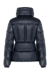 Moncler Women's fitted blue jacket with hood - 100% polyamide. hood. Closure: zipper. two side pockets. Country of manufacture: Italy. Care: specialized cleaning - photo 7