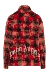 Women's red and black checkered shirt with logo Palm Angels - brand logo, checkered pattern. 60% cotton, 40% polyester. Closure: buttons. two chest pockets. Country of manufacture: Italy. Care: specialized cleaning - photo 6