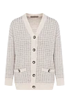 D.Exterior Women's checkered cardigan with buttons - check pattern. 37% polyamide, 34% wool, 29% cashmere. Closure: buttons. two side pockets. Country of manufacture: Italy. Care: specialized cleaning - photo 1