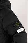 Stone Island Куртка зимняя мужская черная с капюшоном - логотип бренда. капюшон. 100% полиамид. молния. два боковых кармана. Страна производитель: Италия. Уход: специализированная чистка - фото 5