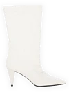 Fleur de Paris Women's white leather ankle boots with heels - 100% genuine leather. Country of manufacture: Italy. Care: specialized cleaning - photo 1