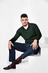Brunello Cucinelli Біла бавовняна футболка чоловіча з логотипом - логотип. 100% бавовна. Країна виробник: Італія. Догляд: спеціалізоване чищення - фото 7