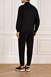 Спортивный мужской костюм черный на молнии Brunello Cucinelli - 64% хлопок, 26% нейлон, 6% кашемир. молния. два боковых кармана. Страна производитель: Италия. Уход: специализированная чистка - фото 4