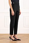 Brunello Cucinelli Women's black wool trousers - 95% wool,. buttons, zipper. two side pockets, two back pockets. Country of manufacture: Italy. Care: specialized cleaning - photo 3