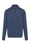 Ferrante Troyer men's blue wool with zipper - 100% wool. Closure: zipper. Country of manufacture: Italy. Care: specialized cleaning - photo 1