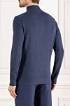 Troyer men's blue wool with zipper Ferrante - 100% wool. Closure: zipper. Country of manufacture: Italy. Care: specialized cleaning - photo 4