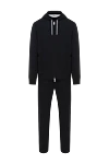 Brunello Cucinelli Men's sports suit black with hood - hood. 93% cotton, 7% polyamide. Closure: drawstring. two side pockets. Country of manufacture: Italy. Care: specialized cleaning - photo 1