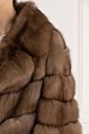 Giorgio Magnani Women's long brown sable fur coat - 100% sable fur . Closure: buttons. Country of manufacture: Italy. Care: specialized cleaning - photo 5