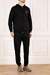 Brunello Cucinelli Black tracksuit with hood and logo - brand logo. hood. 64% cotton, 26% nylon, 6% cashmere, 4% silk. Closure: zipper. two side pockets. Country of manufacture: Italy. Care: specialized cleaning - photo 3