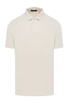 Loro Piana Men's gray cotton and silk polo - 56% cotton, 44% silk. Country of manufacture: Italy. Care: specialized cleaning - photo 1