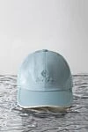 Loro Piana Кепка чоловіча блакитна з логотипом - логотип бренду. 100% поліестер. Країна виробник: Італія. Догляд: спеціалізоване чищення - фото 5