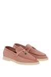 Loro Piana Summer Charms Walk loafers for men pink - My Charms mini-figures. 100% suede goatskin. 100% rubber. Country of manufacture: Italy. Care: specialized cleaning - photo 3