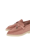 Loro Piana Summer Charms Walk loafers for men pink - My Charms mini-figures. 100% suede goatskin. 100% rubber. Country of manufacture: Italy. Care: specialized cleaning - photo 5