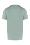 Green men's cotton T-shirt Cesare di Napoli - 100% cotton. Country of manufacture: Italy. Care: specialized cleaning - photo 6