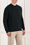 Loro Piana Men's wool jumper green - 100% cashmere. Country of manufacture: Italy. Care: specialized cleaning - photo 3