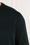 Loro Piana Men's wool jumper green - 100% cashmere. Country of manufacture: Italy. Care: specialized cleaning - photo 5