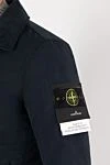 Stone Island Куртка мужская синяя ассиметричная - логотип бренда. 70% полиэстер, 30% полиамид. пуговицы. два боковых кармана. Страна производитель: Италия. Уход: специализированная чистка - фото 5