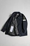 Stone Island Куртка чоловіча синя асиметрична - логотип бренду. 70% поліестер, 30% поліамід. гудзики. дві бічні кишені. Країна виробник: Італія. Догляд: спеціалізоване чищення - фото 7