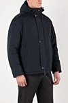 Stone Island Мужская куртка синяя с капюшоном - логотип бренда. капюшон. 100% полиэстерд. пуговицы, кнопки. два боковых кармана. Страна производитель: Италия. Уход: специализированная чистка - фото 3