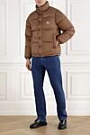 Short down jacket Verone double-sided brown men's Moncler - 100% polyamide. two side pockets. Fastener: zipper. Insulation: down. Country of manufacture: Italy. Care: specialized cleaning - photo 2