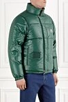 Short down jacket Verone double-sided brown men's Moncler - 100% polyamide. two side pockets. Fastener: zipper. Insulation: down. Country of manufacture: Italy. Care: specialized cleaning - photo 6