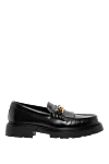 Celine Margaret leather loafers with Triomphe chain for women black - Triomphe chain. 100% genuine leather. Rubber sole with leather welt . Insole: Leather insole. Country of manufacture: Italy. Care: specialized cleaning - photo 1